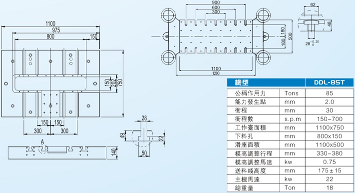 DDL-85T閉式雙點(diǎn)高速精密沖床 DDL-85T閉式雙點(diǎn)高速精密沖床